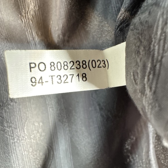 Tommy Bahama Embroidered Floral Silk Blend Long Sleeve Shirt Mens Large Gray EUC - Picture 9 of 9